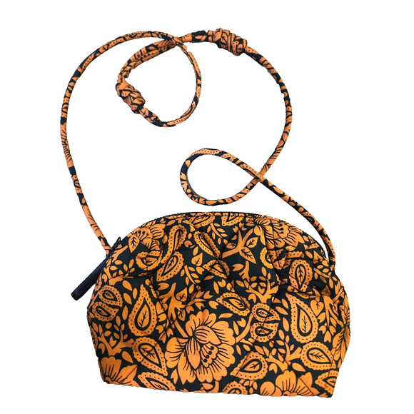 Vera Bradley Handbags - Vera Bradley Blake Utility Crossbody Lotus Montage Roasted Pecan Featherweight